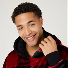 Load image into Gallery viewer, Snuggz Original - Tartan Red Check Adult Hooded Blanket
