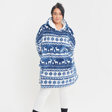 Load image into Gallery viewer, Snuggz Original - Fairisle Hooded Blanket for Kids
