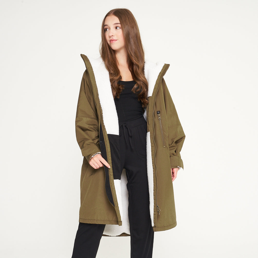 Snuggz Kids Khaki Changing Robe Parka