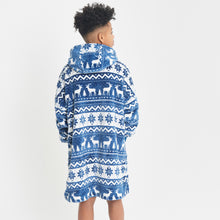 Load image into Gallery viewer, Snuggz Original - Fairisle Hooded Blanket for Kids
