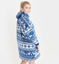Load image into Gallery viewer, Snuggz Original - Fairisle Hooded Blanket for Kids
