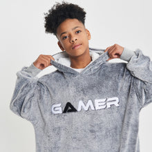 Load image into Gallery viewer, Snuggz Lite - Gamer Adult Hooded Blanket
