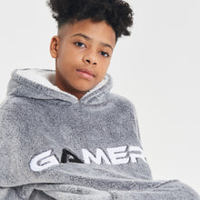 Load image into Gallery viewer, Snuggz Lite - Gamer Hooded Blanket for Kids
