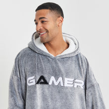 Load image into Gallery viewer, Snuggz Lite - Gamer Adult Hooded Blanket
