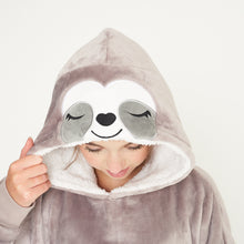 Load image into Gallery viewer, Snuggz Lite - Sloth Hooded Blanket for Kids
