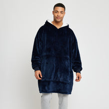Load image into Gallery viewer, Snuggz Original - Navy Hooded Blanket for Kids
