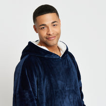 Load image into Gallery viewer, Snuggz Original - Navy Adult Hooded Blanket

