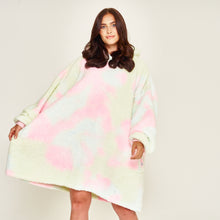 Load image into Gallery viewer, Snuggz Lite Tie Dye Adult Hooded Blanket
