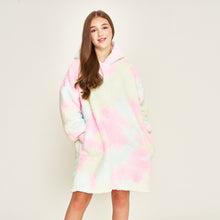 Load image into Gallery viewer, Snuggz Lite - Tie Dye Hooded Blanket for Kids

