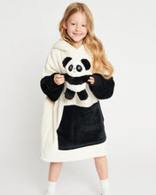 Load image into Gallery viewer, Snuggz Lite - Panda Pocket Pal Hooded Blanket for Kids
