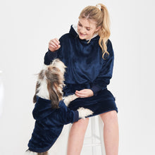 Load image into Gallery viewer, Snuggz Original - Navy Hooded Blanket for Kids
