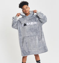 Load image into Gallery viewer, Snuggz Lite - Gamer Hooded Blanket for Kids
