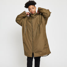 Load image into Gallery viewer, Snuggz Khaki Changing Robe Parka for Kids
