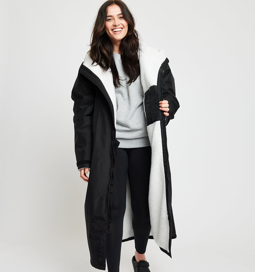Snuggz Black Adult Changing Robe Parka