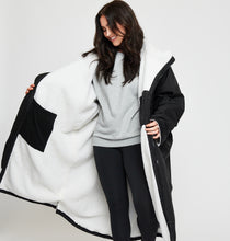 Load image into Gallery viewer, Snuggz Black Adult Changing Robe Parka
