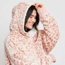 Load image into Gallery viewer, Snuggz Original - Pink Animal Adult Hooded Blanket
