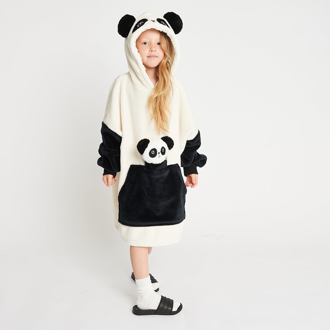 Snuggz Lite - Panda Pocket Pal Hooded Blanket for Kids