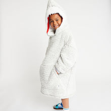 Load image into Gallery viewer, Snuggz Lite - Shark Hooded Blanket for Kids
