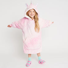 Load image into Gallery viewer, Snuggz Original - Unicorn Hooded Blanket for Kids
