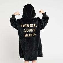Load image into Gallery viewer, Snuggz Lite - Slogan Hooded Blanket for Kids
