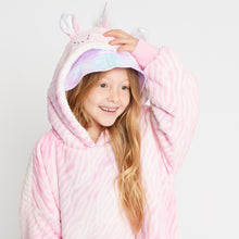 Load image into Gallery viewer, Snuggz Original - Unicorn Hooded Blanket for Kids
